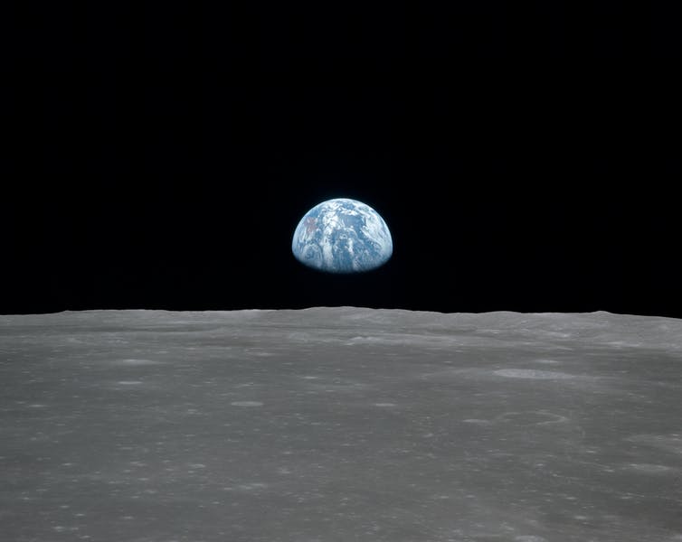 Foto de la tierra desde la luna
