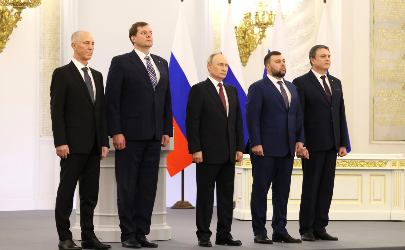 Putin firma acuerdo de anexión de cuatro territorios ucranianos