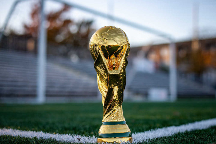 Image del trofeo de la copa del mundo de Catar 2022