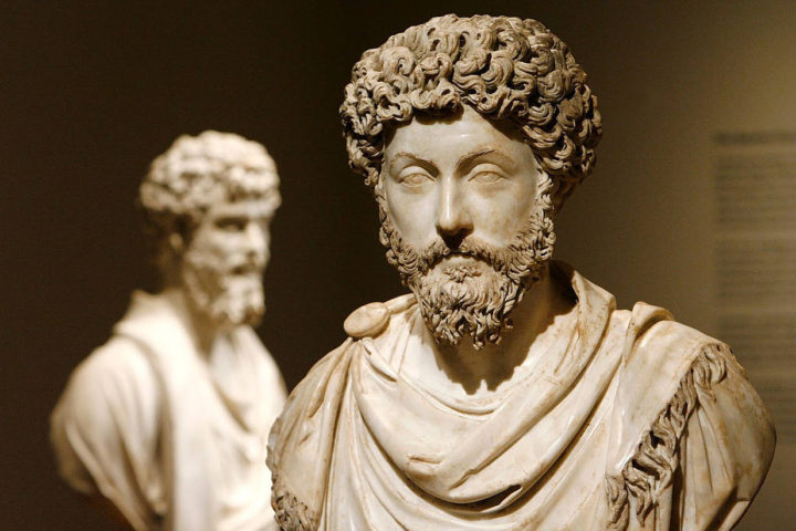 Estoicismo y Nietzsche. Busto del Emperador Marco Aurelio