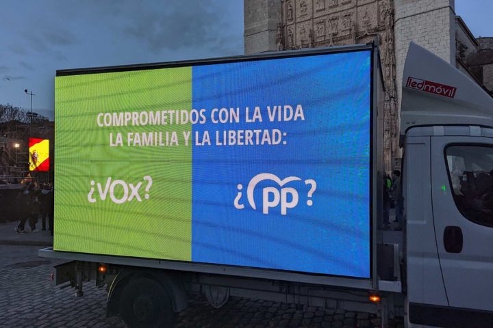 Propaganda Vox y PP. Elecciones de Castilla y León, 2022