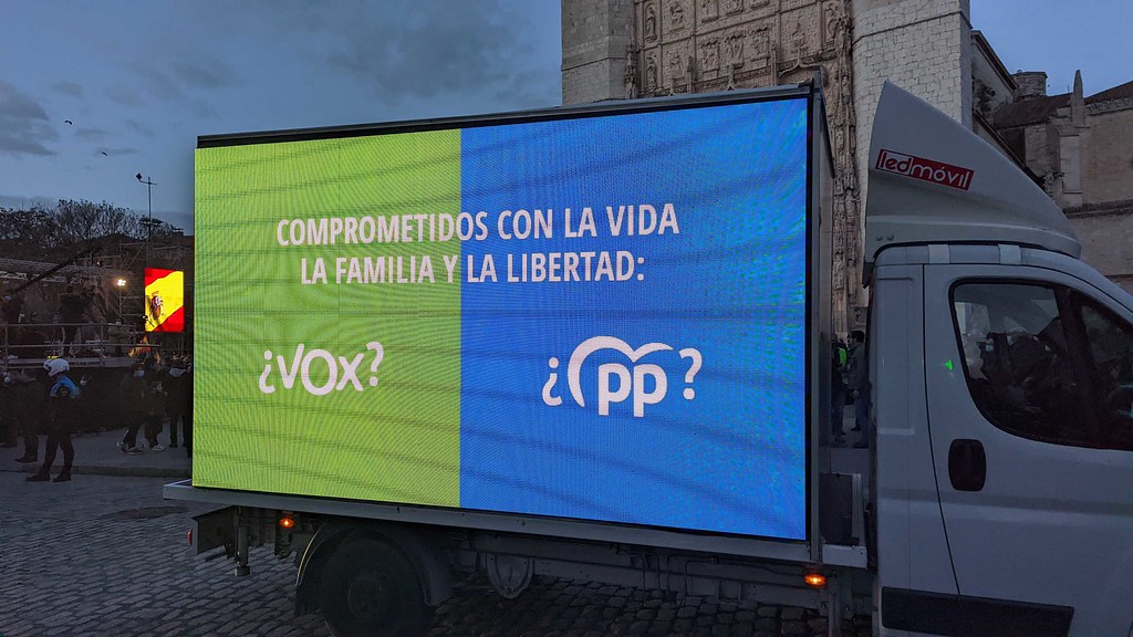 Propaganda Vox y PP. Elecciones de Castilla y León, 2022