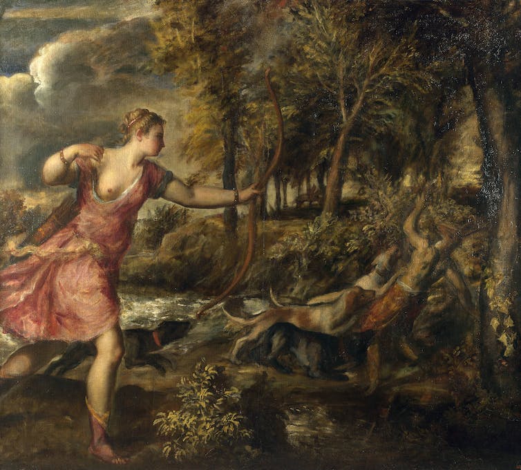 ‘La muerte de Acteón’, de Tiziano.