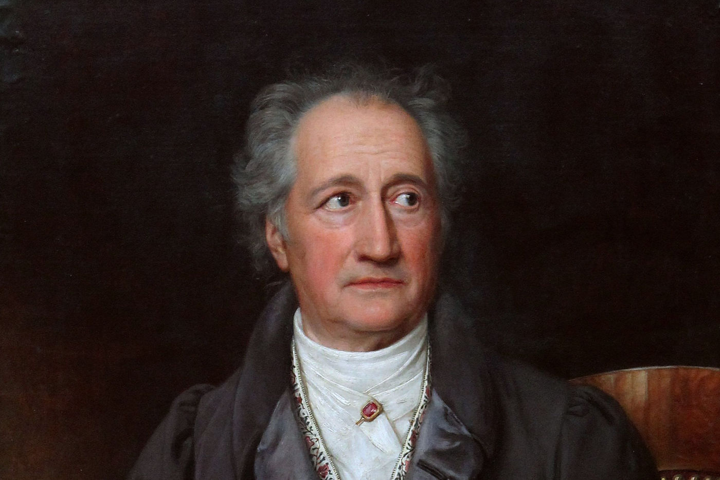 Retrato de Johann Wolfgang von Goethe pintado por Joseph Karl Stieler en 1828