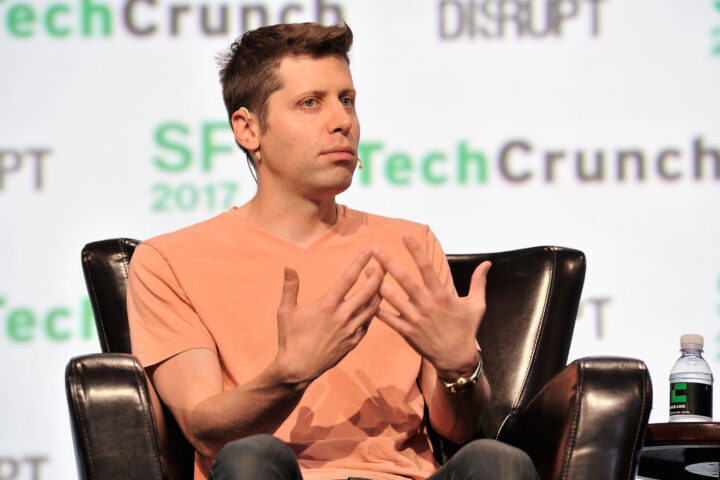 Sam Altman, speaks on stage during TechCrunch Disrupt SF 2017 in San Francisco, California. Photo by Steve Jennings for TechCrunch.